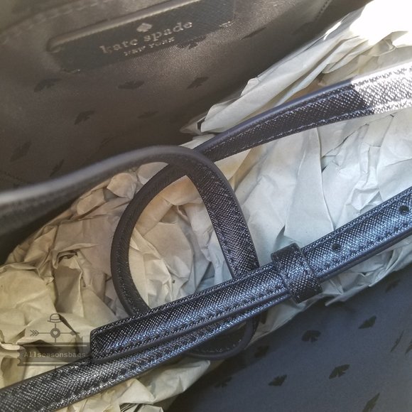 kate Spade SMALL Lola Satchel Dusk Navy Glitter - Picture 10 of 10